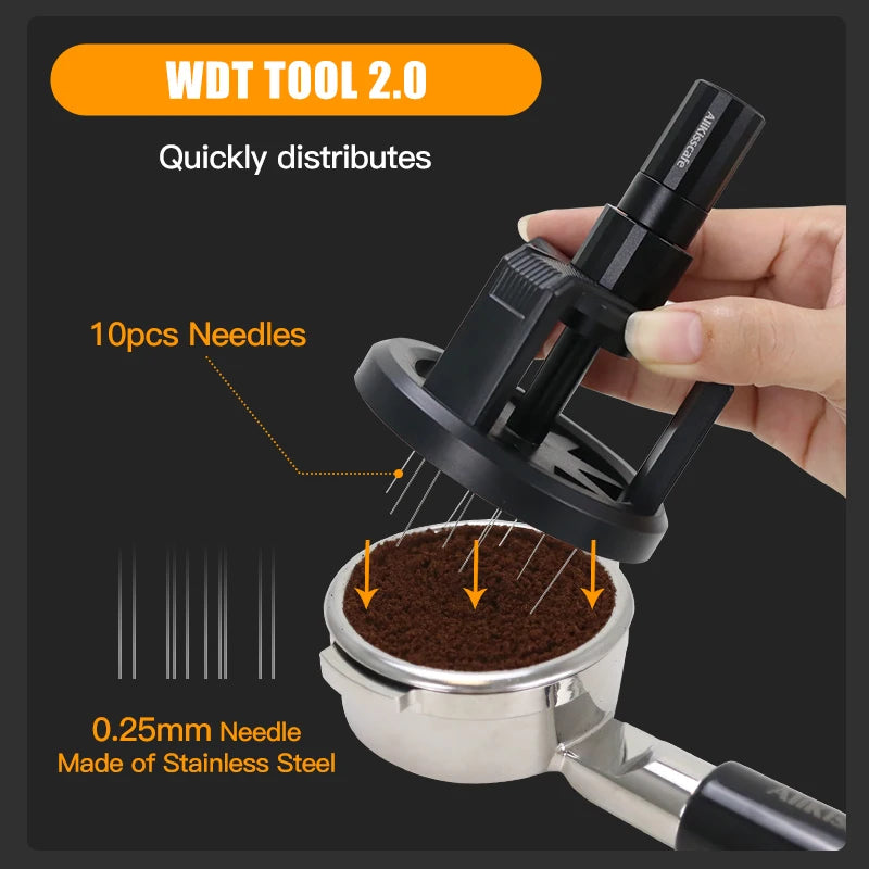 Rain x Crema Magnetic WDT Rotary Needle Distributor